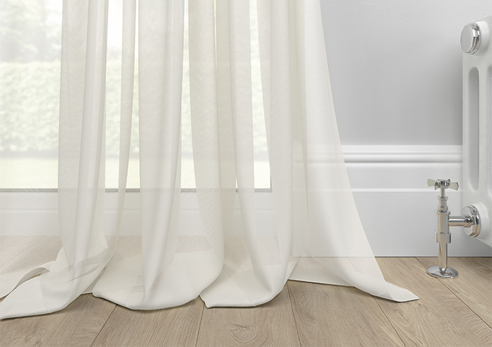 Pavia Voile, White Primrose - Made to Measure Curtains - Image 6